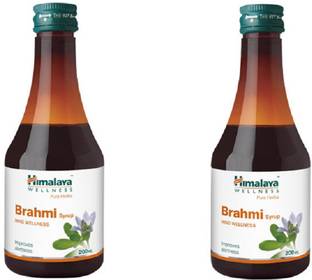 Himalaya Herbals Brahmi Syrup Improves alertness 200 l pack of 2