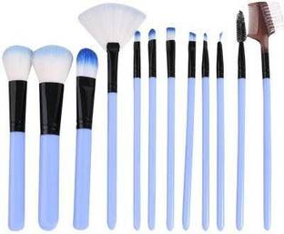 vilton Professional Series Makeup Brush Set With Storage Barrel - Pack of 12 Professional Eye Makeup Brushes For Eyeshadow Concealer Eyeliner Brow Blending Brush Tool Makeup Brush Set for Foundation, Blush, Eye shadow, Eyelash, Lip and Brow, Portable Mini Makeup Brush (Pack of 12)