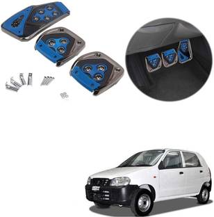 Znee Smart ZS-BLU-B225 Blue Non-Slip Manual Car Pedals kit Pad Covers 3 Pcs Set for Maruti Suzuki Alto Car Pedal