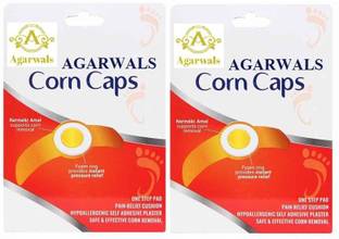 Agarwals Medicated Corn Caps Plaster Bandage for Fast & Effective Deep Foot Corn Remover (Pack of 80 Strips) Interactive dressings Medical Dressing