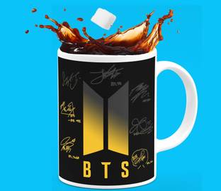 PrintingZone BTS Signature BTS Bangtan BTS Boys BTS Army Dynamite Butter Vogue My Universe DNA Blackpink BTS Birthday Gift BTS Bomb Bts Coaster Bts Magic mug Bts Products Bts Purple BTS Poster BTS Kpop BTS Sipper BTS Water Bottle Bts Cushion Bts Tea Cup Bts Keychain bts merchandise bts lightstick Gift For Friends Girls Boys Hd Printed Microwave Safe Music Band V Suga J-Hope Jungkook Jin Jimin Rm BTS Signature Army Best Gift for Boys Girl BTS Lovers BTS Cup Tea Coffee Cup (N) Ceramic Coffee Mug