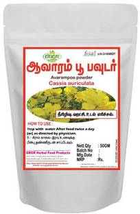 GRGR AVARAMPOO POWDER (Senna Auriculata) FRESH AND PURE -50GM PACK OF 2