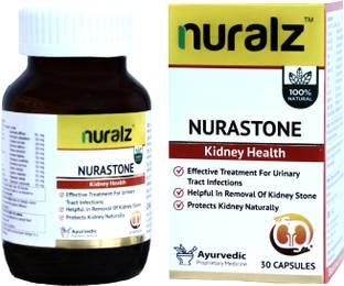 nuralz Nurastone Capsules- Health of Kidney, Urinary Tract and Urinary Bladder(Pack of 2 X 30 Capsules)60 Capsules
