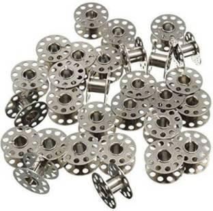 Lucknow Crafts HAND SEWING MACHINE BOBBINS-PACK OF 20 BOBBINS-METAL Metal Bobbins