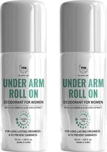 TNW - The Natural Wash Women Under arm Roll On Deodorant | Cucumber & Aloe Vera | Deodorant Roll-on  -  For Women