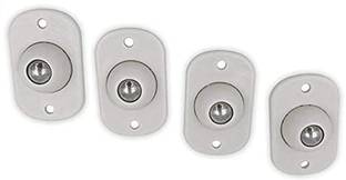 Moxtiza Self Adhesive Mini Swivel Casters Wheels,Universal Wheels at The Bottom of The Storage Box, Swivel Caster Wheels 360 Degree Rotation Pulley for Furniture Various Storage Boxes Swivel Furniture Caster Standard Screwdriver Set (Pack of 4) Bar Stool Wheels (Furniture Accessories, Plastic) Swivel Furniture Caster