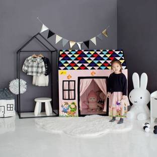 C Fabulous Jumbo Size Extremely Light Weight , Water Proof Kids Play Tent House for 8 Year Old Girls and Boys Brown