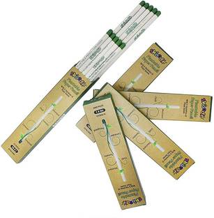 SKOODLE Plantable Series Recycled Paper Pencils, 50 Eco-Friendly Pencils made from recycled paper, For Sketching & Drawing for Kids, (10 Round Shape Plantable Pencils X 5 Boxes) Pencil
