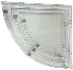 HD Decor Bathroom Corner Plastic Wall Shelf