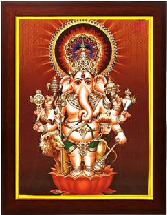 Zig Zag Lord Ganesha Drishti Nazar For Entrance Religious Frame