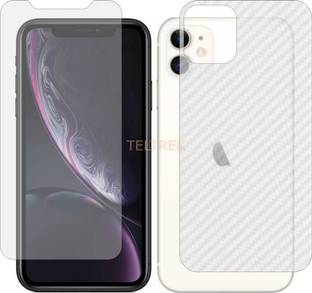 TELTREK Front and Back Screen Guard for APPLE IPHONE XI (Front Matte Finish & Back 3d Carbon Fiber)