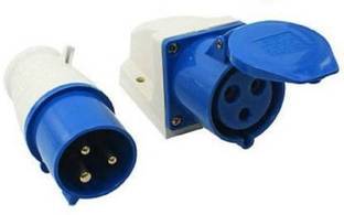V-YAN Plug and Socket 16 A x 3 Pin 220V Weatherproof IP44 plug socket Wire Connector Plug and Socket Set 3Pin 220A Wire Connector