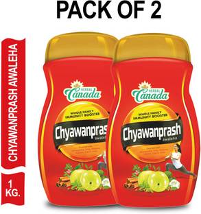Herbal Canada Chyawanprash 1KG (Pack of 2) | Build Strength & Stamina | Enriched with 54 + Herbs