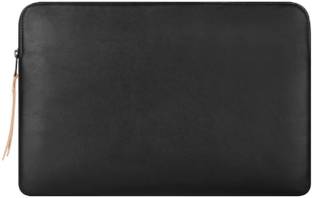 CONTACTS Faux Leather Laptop Sleeve Compatible with 16 Inch MacBook Pro 2019-2020- Zero Movement + Water-Resistant + No Scratches by Zipper - Black…… Laptop Sleeve/Cover