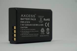 Axcess LP-E10 7.4v 1220mAh Lithium-ion  for Canon T3 Rebel T5 Rebel T6 Rebel T7 Rebel T100 1100D 1200D 1300D 1500D 2000D 3000D 4000D Camera   Battery