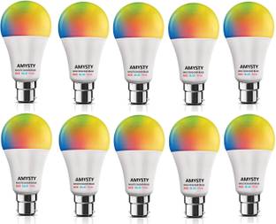 AMYSTY 10 W Basic Round B22 LED Bulb