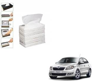KOZDIKO 5 SET REFILLER WITH 100 PULLS (200 SHEETS) IN ONE SET FOR SKODA RAPID Vehicle Tissue Dispenser