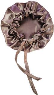 Cyber Sales Satin Silky Sleep Cap with Adjustable tie band Soft Night Sleeping Hair Bonnet, Hair Cap, Sleep Hat, Headwear for Women Girls Long Hair, Curly Hair, Night Cap Hair Silk Sleep Hat for Women and Girls Hair Care Hair Accessory Set
