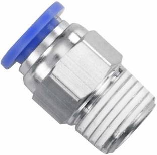 wckart 1/4 BSP 8MM Brass fitting Pneumatic Quick Connector Air Fittings Adapter 8mm Diameter Thread Pneumatic (5 PCS Hose Connector