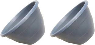 होईवा 6 INCH Pack of 2 Plastic CEMENT WHITE Classic Garden Planter POT प्लांट कंटेनर सेट