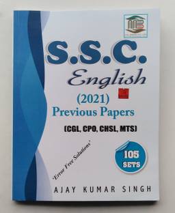 S.s.c. English(2021) Previous Paper(Cgl,cpo,chsl,mts) 105 Sets