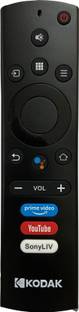 SHIELDGUARD Voice Assistant Remote Control Compatible for  Smart LED TV (Black) Kodak Remote Controller