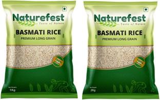 NatureFest Premium long Grain 1121 (2 +1 KG) Basmati Rice (Long Grain, Raw)