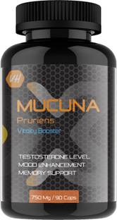 Vitaminhaat Mucuna Pruriens Dopamine Support Supplement (L Dopa >50%) 750 mg 90 Capsules