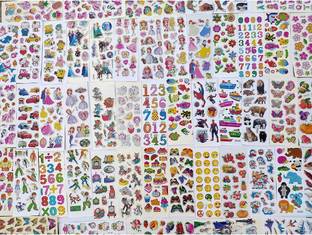imtion ( Cartoon sticker 15 Sheet ) Different Cartoons Design Puffy 3D Cute Stickers Funny for Kids On Gifts ( 15 Sheets) enjoined for kids
