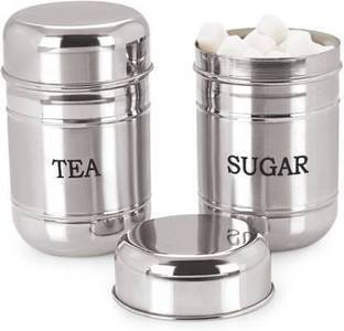 ATROCK Steel Tea Coffee & Sugar Container  - 700 ml