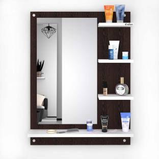 ANIKAA Mavis Dressing Wall Mirror/ Dressing Mirror (Wenge/White) Engineered Wood Dressing Table