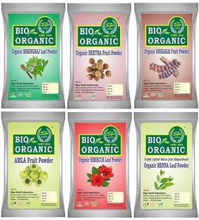 sign gold 100%Amla, Reetha Shikakai, Bhringraj and Hibiscus Powder for Hair 500gm