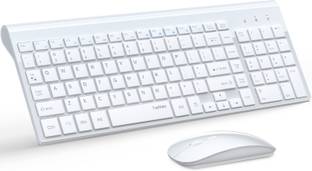 Topmate KM9000W Ultra Slim Wireless Keyboard and Mouse Wireless Standard Laptop Keyboard Compatible with Desktop, Laptop, Mac