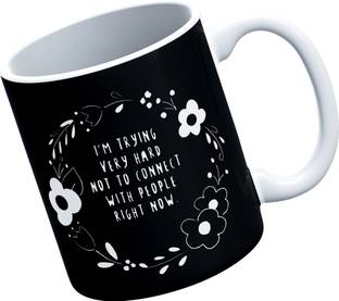 The Kamy Premium quality White Ceramic Coffee for Schitt's creek lovers, Printed on Both Sides. (350 ML) (D-6) Ceramic Coffee Mug