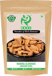 RASC Natural Premium Mamra Almonds I Mamra Badam I Value Pack Pouch of Dried Mamra Almonds I Mamra Badamgiri I Pack of 200g Almonds