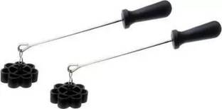 HITECH KITCHEN Non Stick Aluminium Rose Cookie Maker Mould Cookie Maker 0.5 kg Roaster (Black) 0.3 kg Roaster