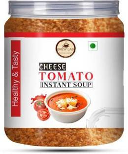 Brew Lab Instant Cheese Tomato Soup | Premix For Home Use | No added Preservative | Vending Machine Usable | 12-14 Servings