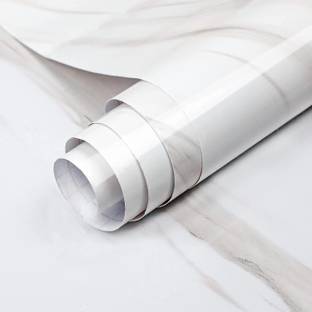 SHARPNAL White Decorative Wallpaper for kitchen and Office
