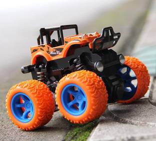SHALAFI Colorful Mini Monster Racing Truck Toy Rubber Tires Baby Boys, Girls Car monster truck Multi Color and Multi Print Indoor Games Mini Monster Truck Pull Back Cars Toys, Manual 360 Degree Stunt car Friction Powered Cars Push go Truck for Toddlers Kids, Child, baby Gifts Super Cars Blaze Truck Children Gift Toys, Action car Toys Mini Off-Road Vehicle Inertia Car Educational Toy action figure 4 Wheel Drive Vehicles for Toddlers Non-battery Operated Car Baby Toy For Fan, Enjoy Sports Toys Modified Off-Road vehicle pull along Sports Toys Kids Baby Education toy Multi printer design and Multi color