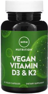 MRM Vegan Vitamin D3 & K2, 60 Vegan Capsules