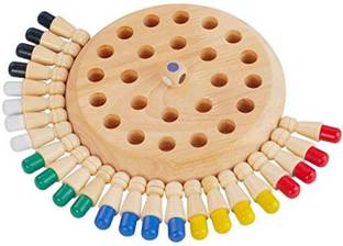 prisma collection Wooden Memory Matchstick Chess Game, Multicolor Kids Intelligence Game I Made in India,Multicolor Educational Board Games