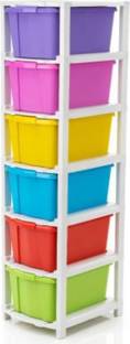 ELIGHTWAY MART Plastic Open Book Shelf