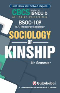 Gullybaba IGNOU 4th Semester CBCS BA Honours (Latest Edition) BSOC-109 Sociology of Kinship in English Help Book with Solved Sample and Guess Papers with Important Study Material (Paperback, Gullybaba.com Panel)