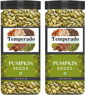 Temperado Raw Pumpkin Seeds| Kaddu Ke Beej| Immunity Booster| Healthy Diet food| Super Seeds Jar Pack | 500gm*2 Pumpkin Seeds