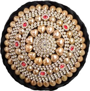 MX WOMEN HAIR STYLE Decorated Juda Stud With Stone Work For Women & Girl Use In Party, Wedding & Other Occasions Hair Extension