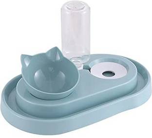 Maharaj Mall oval Plastic Pet Bowl & Bottle