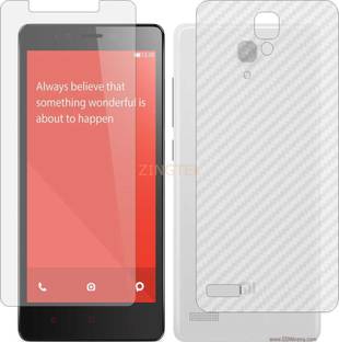 ZINGTEL Front and Back Screen Guard for MI NOTE 4G (Front Matte Finish & Back 3d Carbon Fiber)