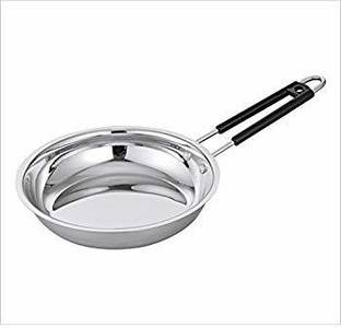 Finetouch Stainless Steel Encapsulated Bottom Induction & Gas Compatible Heavy Base Fry Pan 20.32 cm diameter 1.5 L capacity