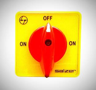 Salzer (L&T) Cam Operated Rotary Switch S63 B13 63Amp 2 Pole ON - OFF 90', Cat no: 61198SIB03TDYR