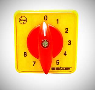 Salzer (L&T) Cam Operated Rotary Switch (Multistep) S6 B13 6Amps 1 Pole 8 Way (Position), Cat no: 61065SAB13TDYR
